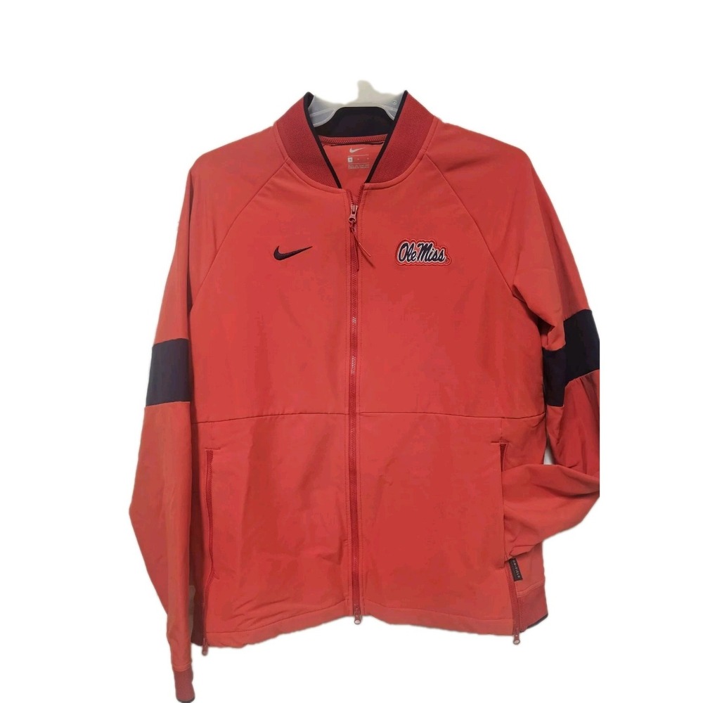 Ole Miss Rebels Nike On Field Dri-Fit Jacket Men's Medium Zip Up Coaches edition